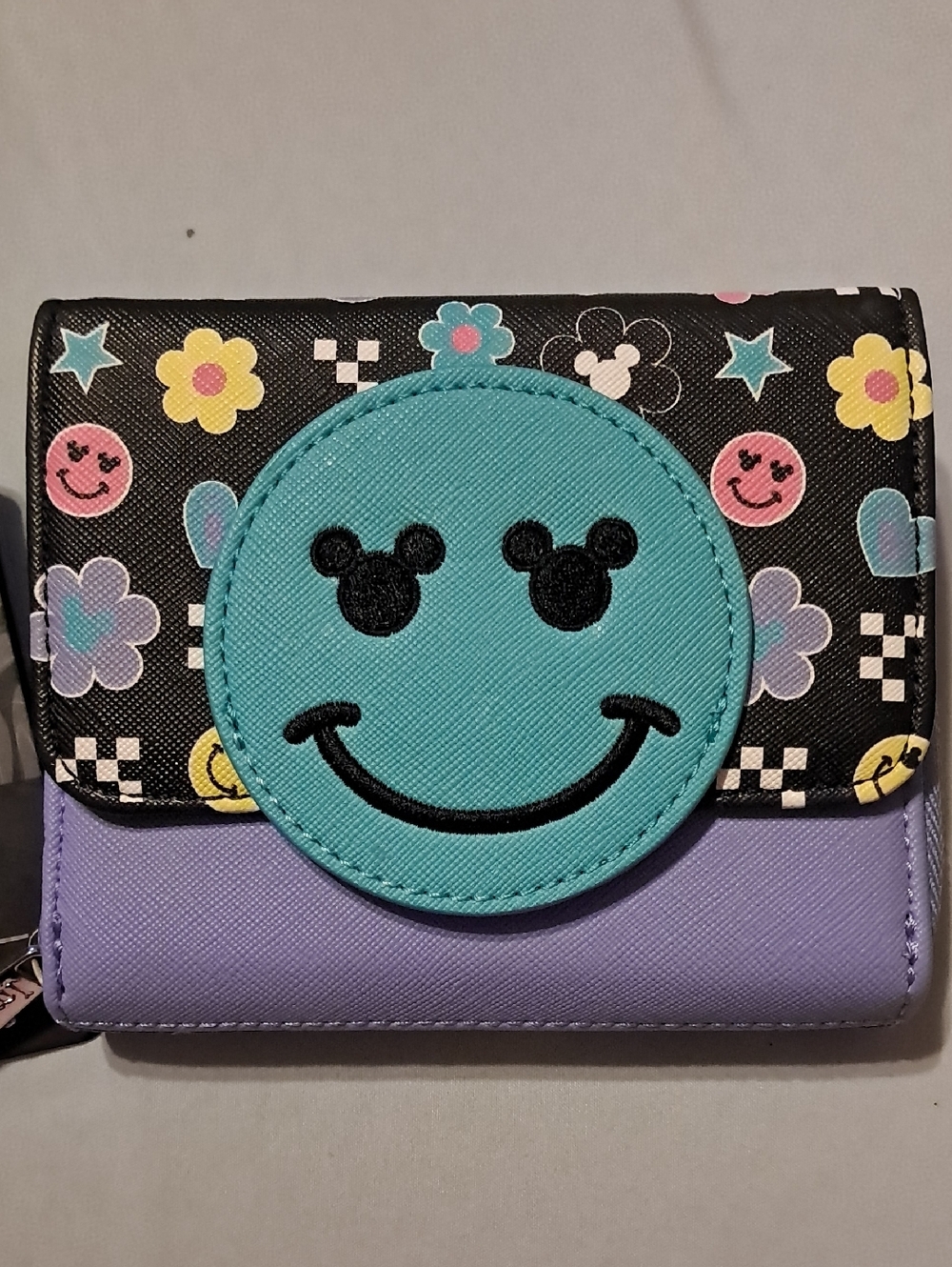 NWT Loungefly Disney Mickey Y2K Flap Wallet - Picture 1 of 3